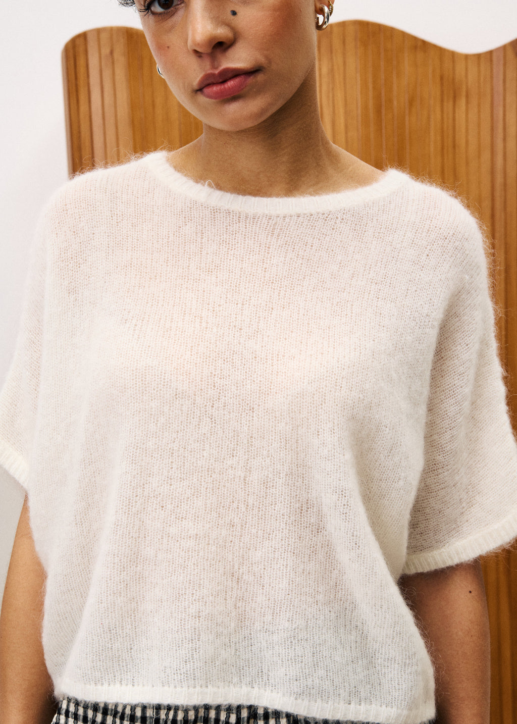 Pull Diamond - Blanc