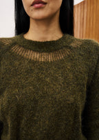 Pull Pivoine - Kaki