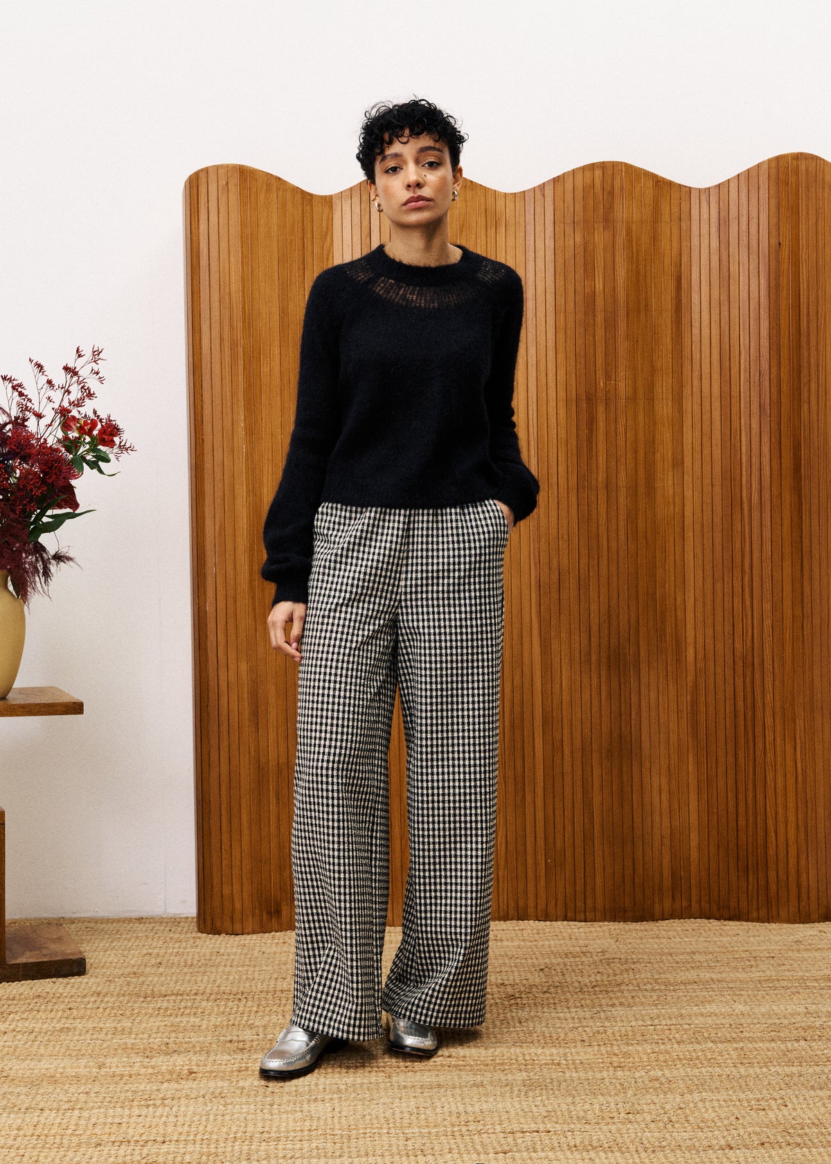 Pull Pivoine - Noir