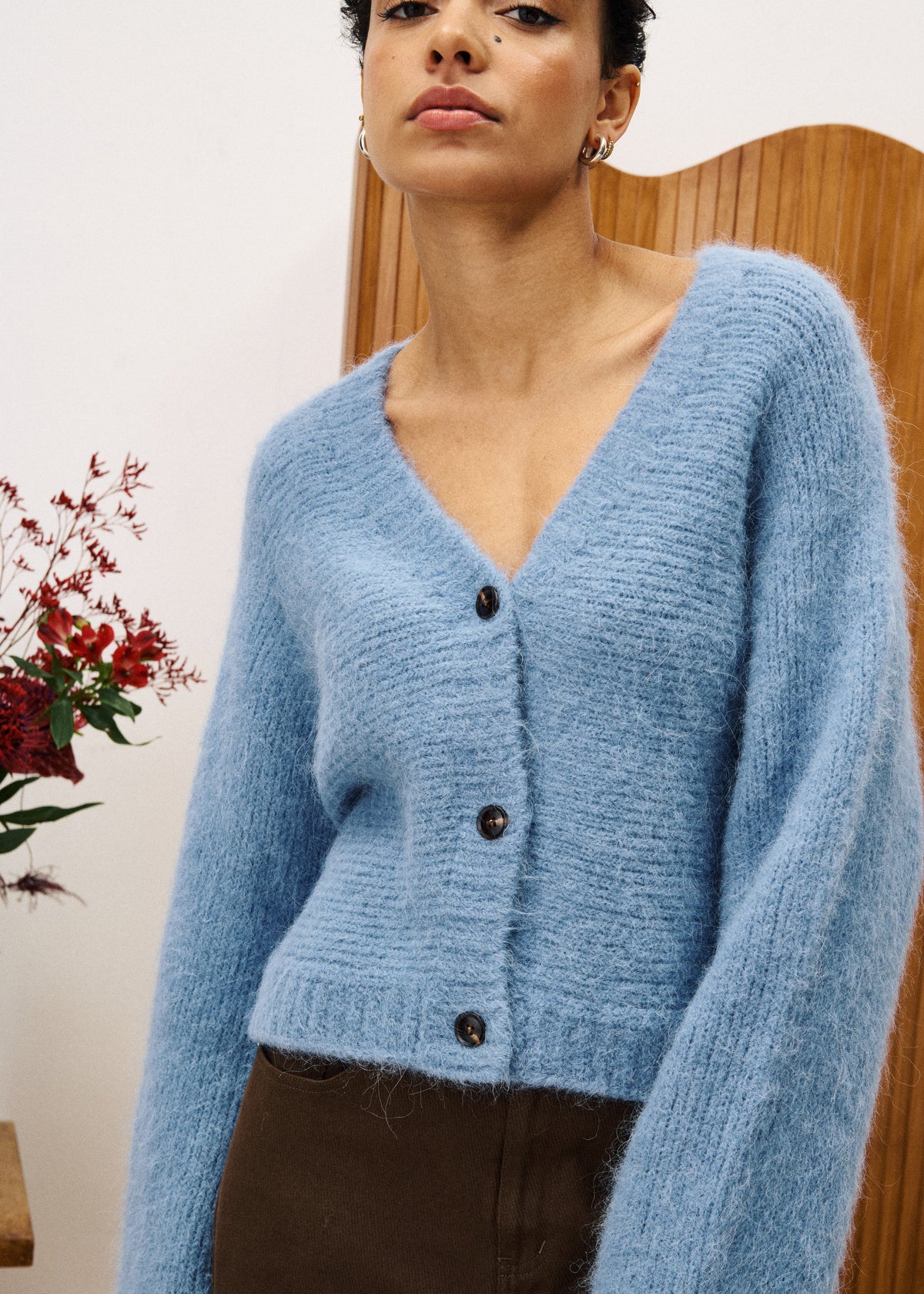Cardigan Bichon - Bleu Jean