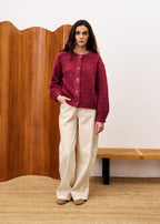 Cardigan Selkirk - Bordeaux