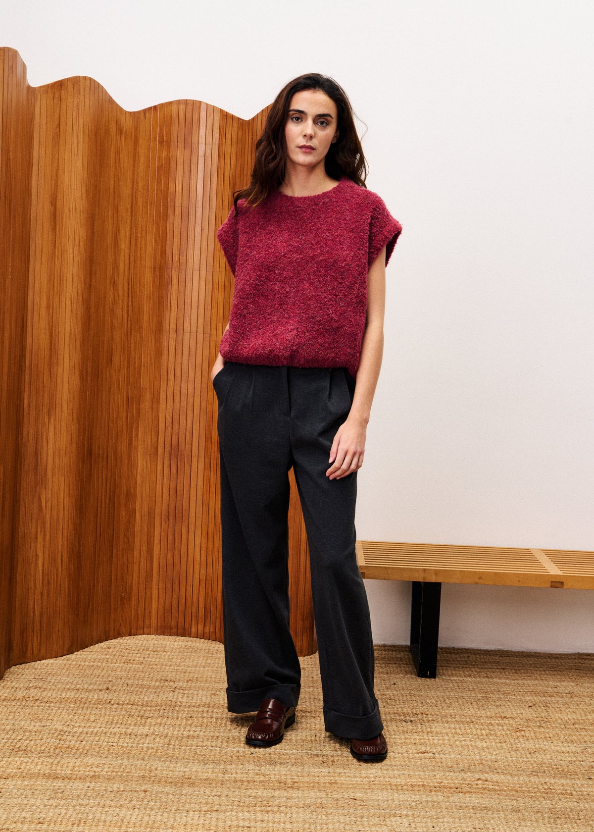 Pull Jasmin - Bordeaux