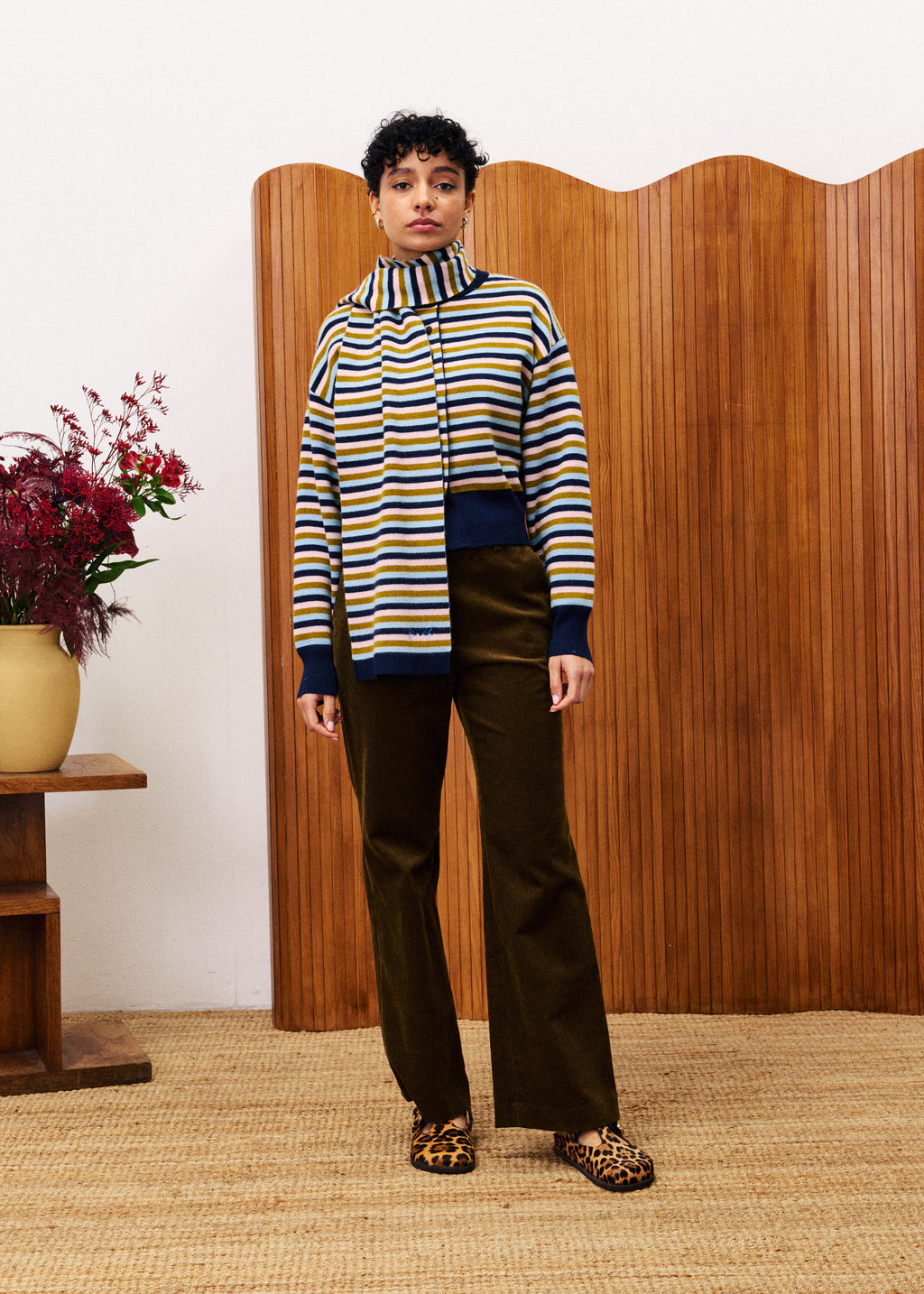 Set De Cardigan-Echarpe Tonkinois - Bleu Marine