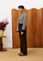 Set De Cardigan-Echarpe Tonkinois - Bleu Marine