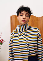 Set De Cardigan-Echarpe Tonkinois - Bleu Marine