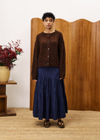 Cardigan Guimauve - Chocolat