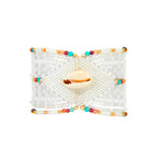 Manschettenarmband Chokohona Weiß