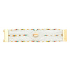 Manschettenarmband Chokohona Weiß