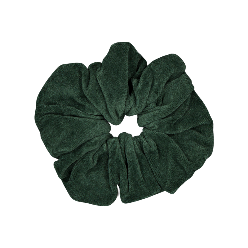 Gigi Velvet Scrunchie Green Cilantro