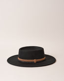 Chapeau Ruben - Noir Galon Pompon