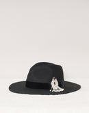 Chapeau Victor - Noir Velours Broderie Balkans
