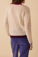 Christen Vest - Ecru/Crush