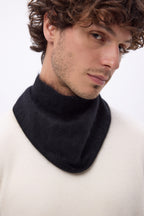 Small Triangle Bandana – Brushed Cashmere Chris - Black - Men