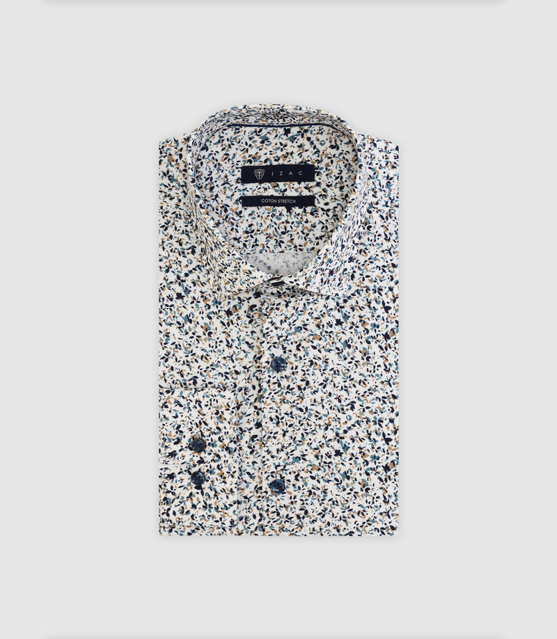 Chemise Fleurie Marine