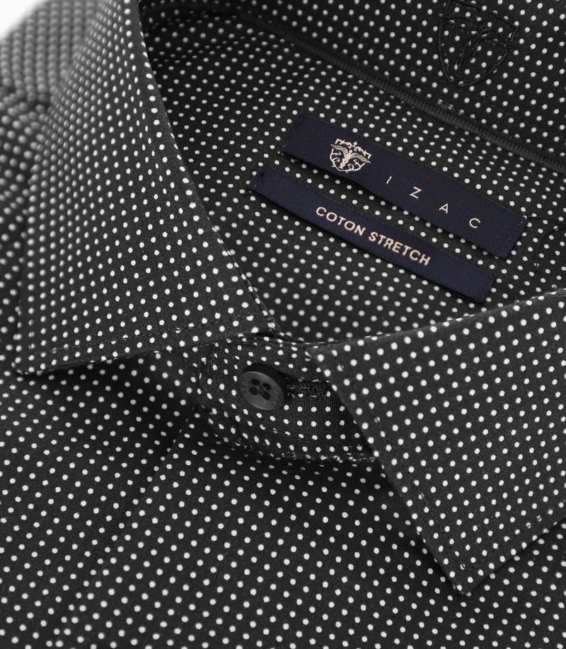 Chemise À Pois Noire