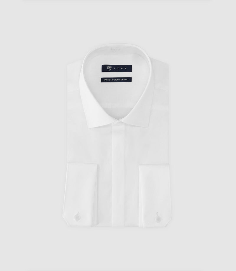 Chemise Avec Bouton Gravé Blanche