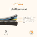 Pack - Lit Cocoon Plus - Avec Tête De Lit + Matelas Hybride Premium II - 180x200