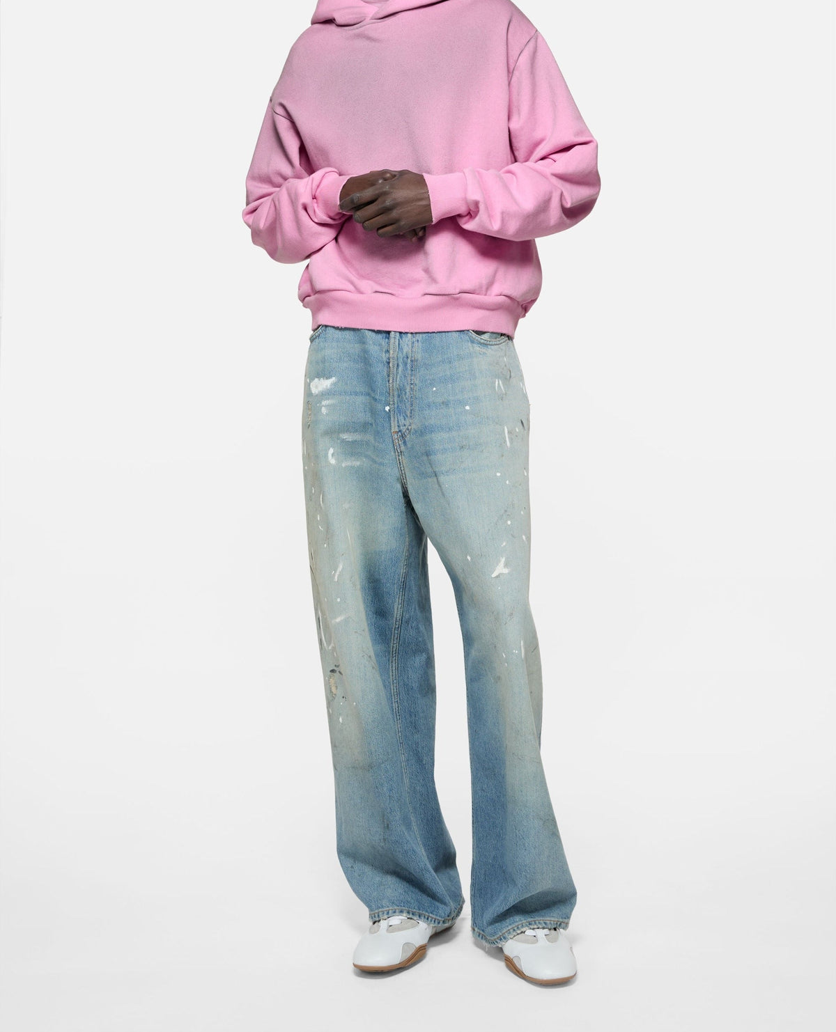 Fleece Logo Hættetrøje – Acne Studios – Rose Bonbon