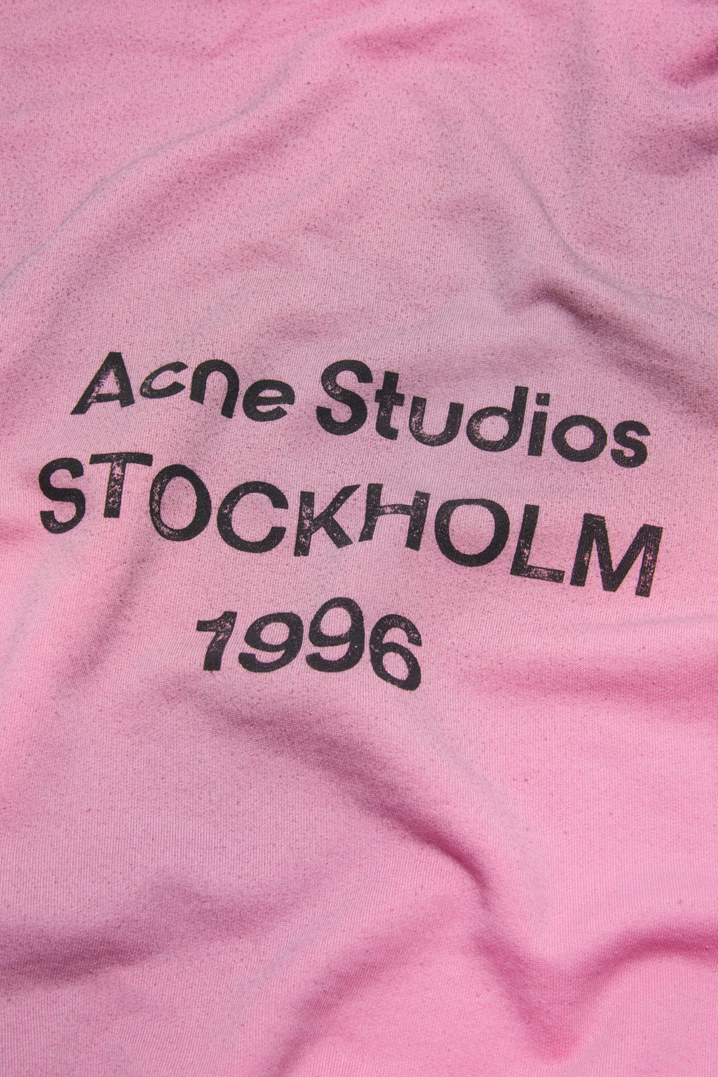 Fleece Logo Hættetrøje – Acne Studios – Rose Bonbon