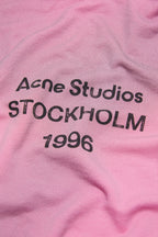 Fleece Logo Hættetrøje – Acne Studios – Rose Bonbon