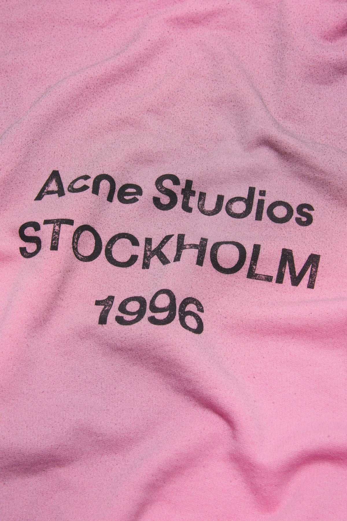 Fleece Logo Hættetrøje – Acne Studios – Rose Bonbon