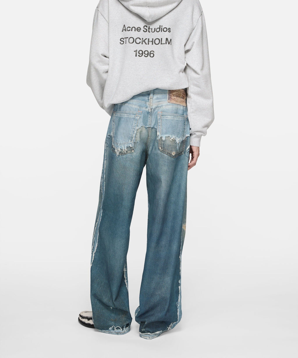 Acne Studios - Logo Fleece Hoodie – Heather Gray