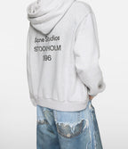 Acne Studios - Logo Fleece Hoodie – Heather Gray