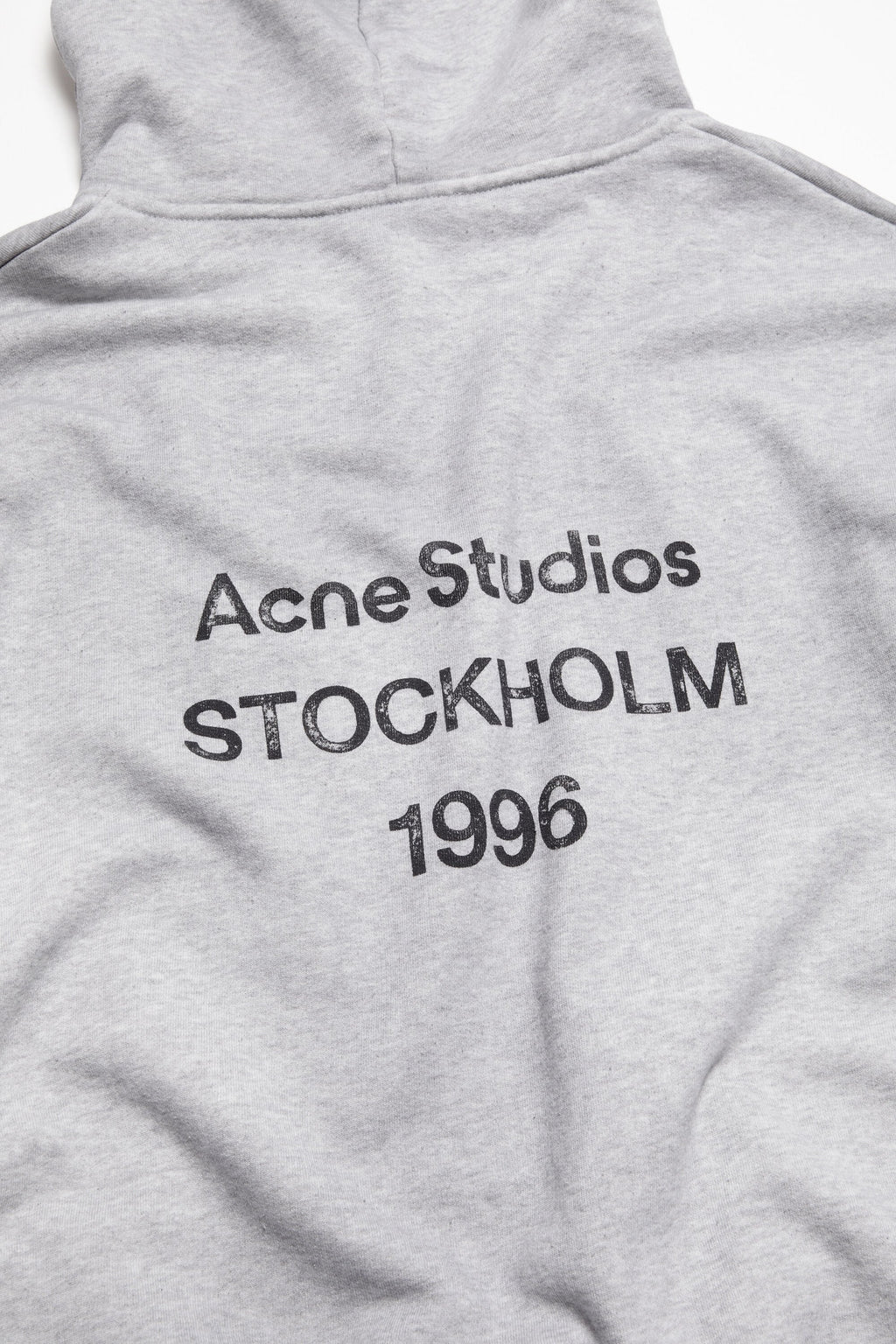 Acne Studios - Logo Fleece Hoodie – Heather Gray