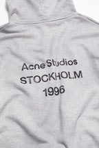 Acne Studios - Logo Fleece Hoodie – Heather Gray