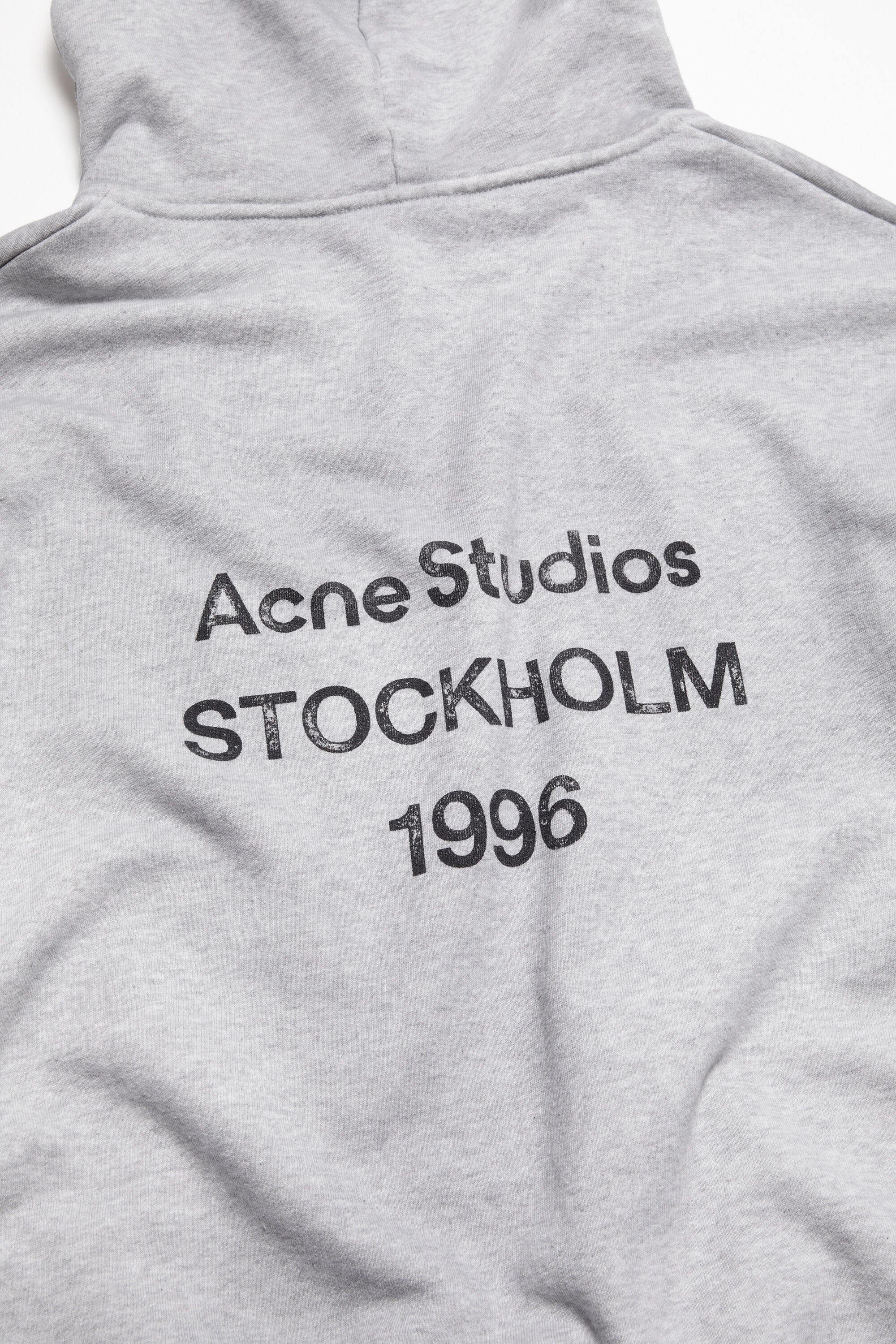 Acne Studios - Logo Fleece Hoodie – Heather Gray