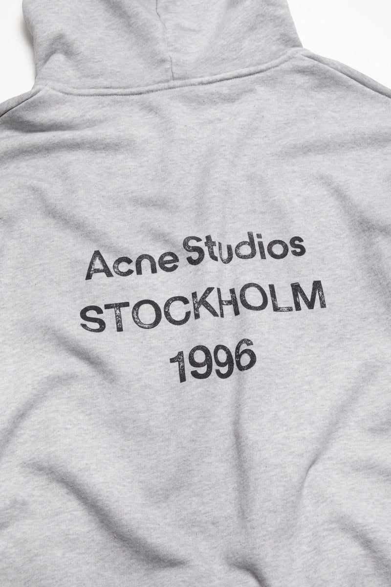 Hoodie Fleece Logo – Acne Studios – Gris Chiné