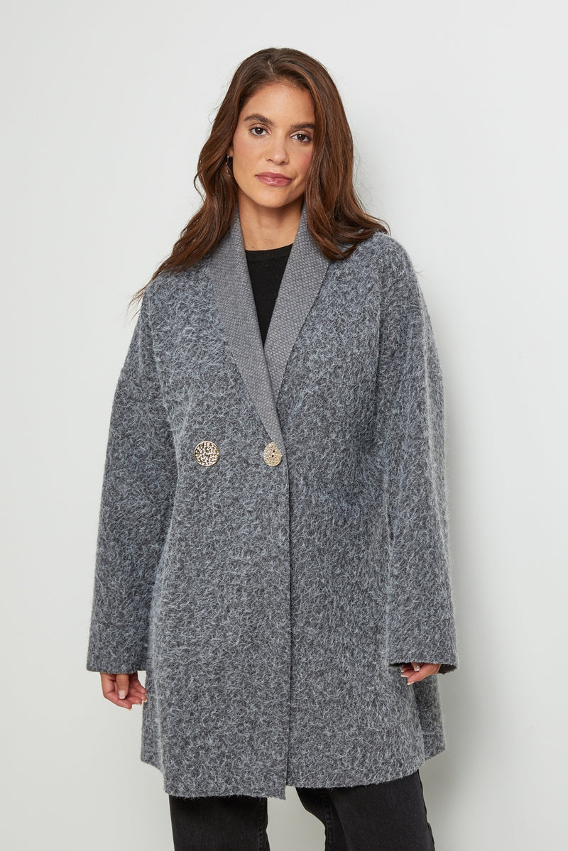 Ci619 Coat - Grey