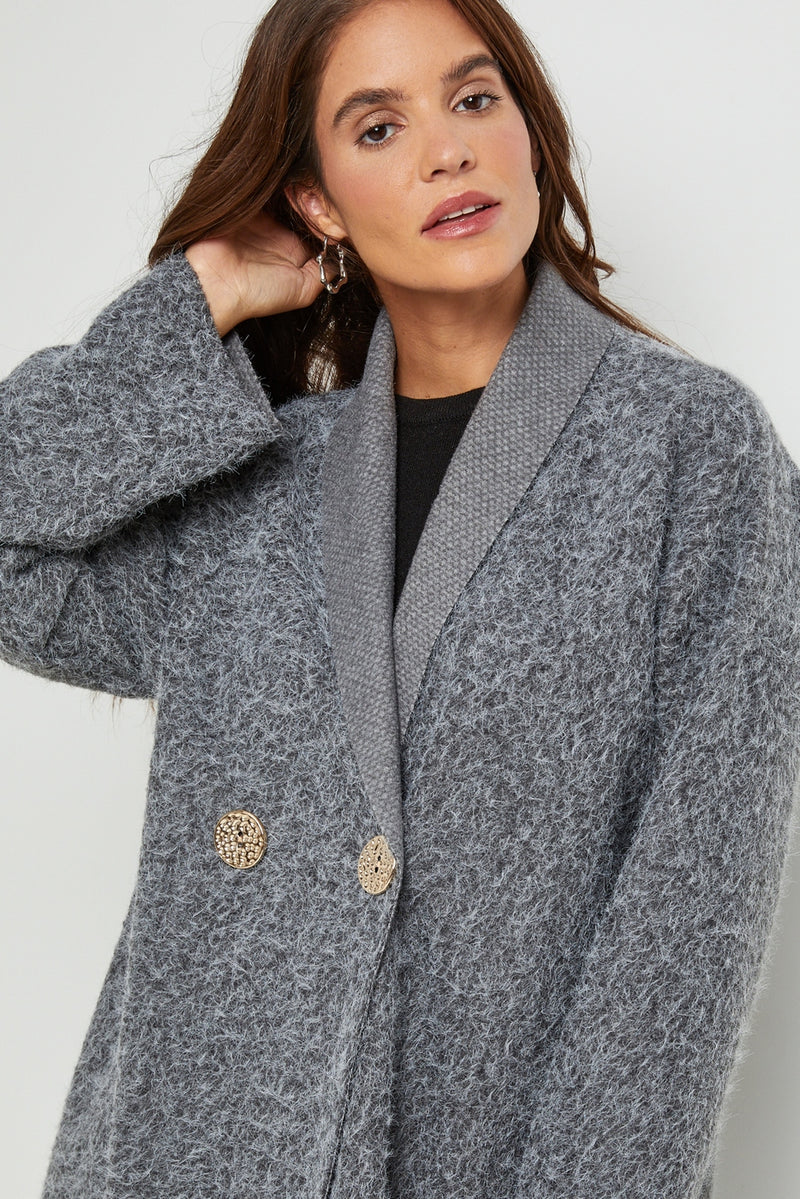 Ci619 Coat - Grey