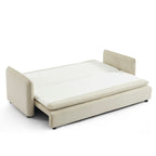 Cibola - Divano lineare trasformabile a 3 posti - Velluto a coste beige