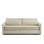 Cibola - Divano lineare trasformabile a 3 posti - Velluto a coste beige