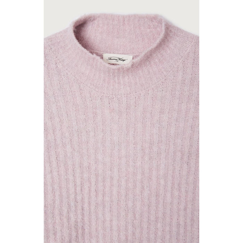 Pull Col Montant - Baby Lilas Chine - Femme