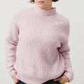 Jersey Cuello Alto - Baby Lilas Chine - Mujer
