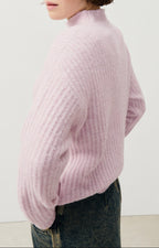 Jersey Cuello Alto - Baby Lilas Chine - Mujer
