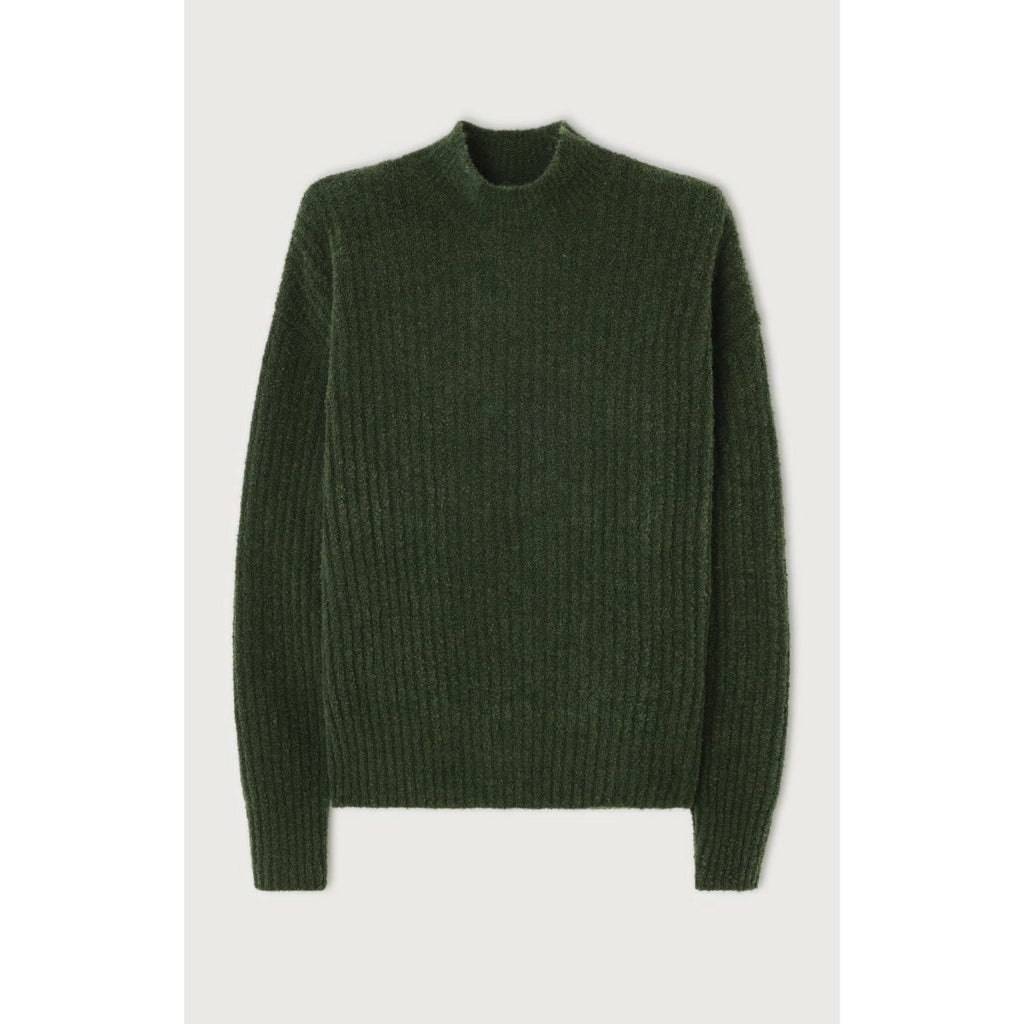 Jersey de Cuello Alto - Caqui Jaspeado Negro - Mujer