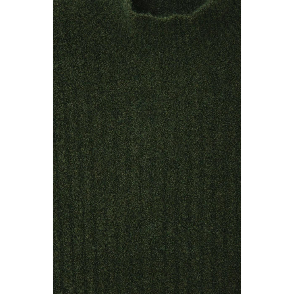Jersey de Cuello Alto - Caqui Jaspeado Negro - Mujer
