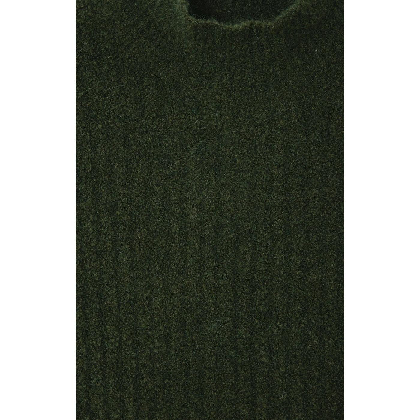 Jersey de Cuello Alto - Caqui Jaspeado Negro - Mujer