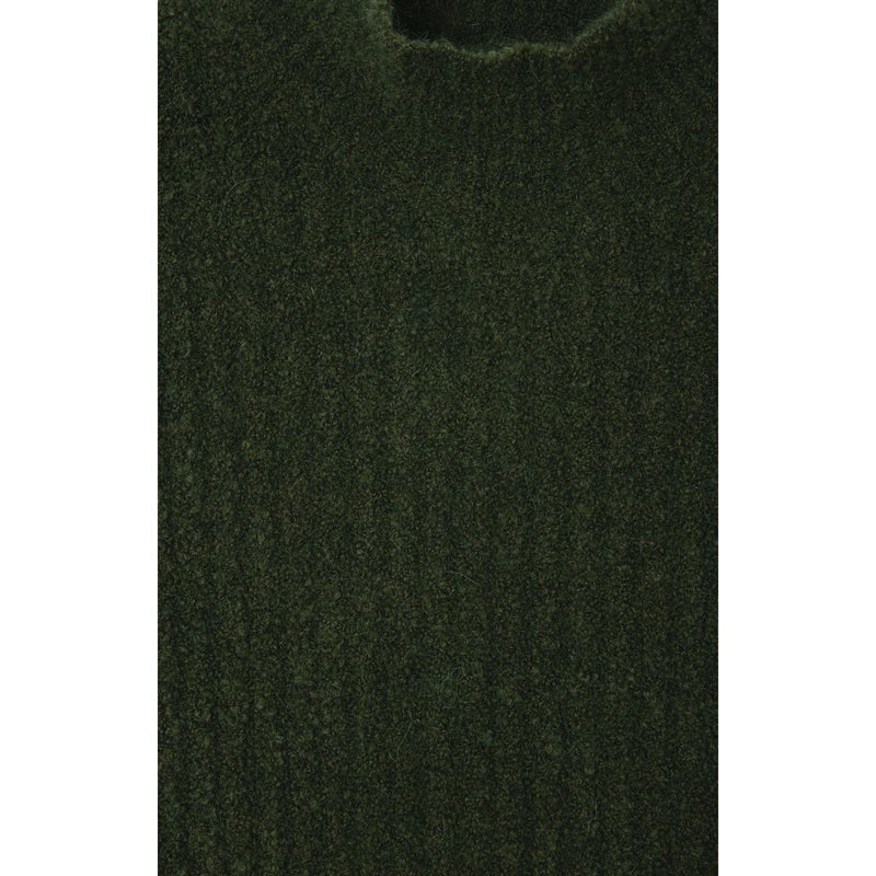 Pull Col Montant - Kaki Chine Noir - Femme