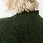 Jersey de Cuello Alto - Caqui Jaspeado Negro - Mujer