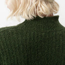 Pull Col Montant - Kaki Chine Noir - Femme