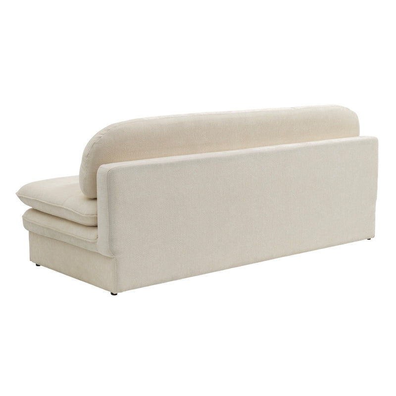 Cila - Banquette Convertible 3 Places - Tissu Beige