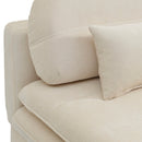 Cila - Banquette Convertible 3 Places - Tissu Beige