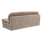 Cila - Sofá cama de 3 plazas - Tela marrón
