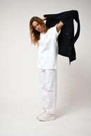 Cardigan Col V - Cimet - Navy