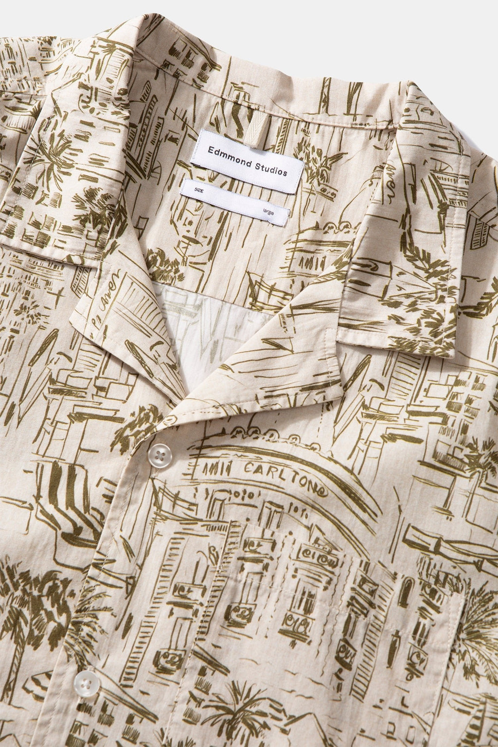 Chemise Manches Courtes City Olive