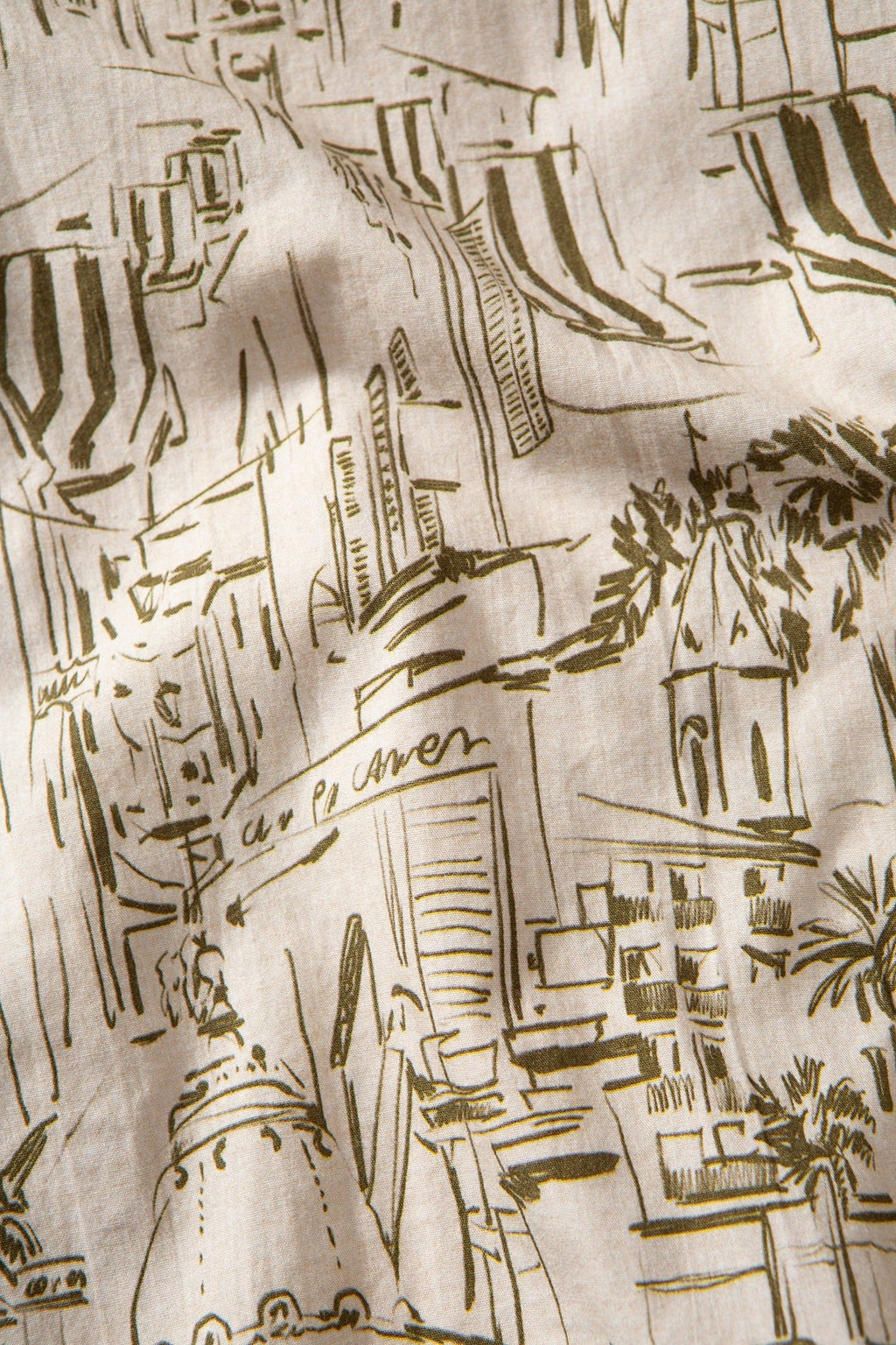 Chemise Manches Courtes City Olive